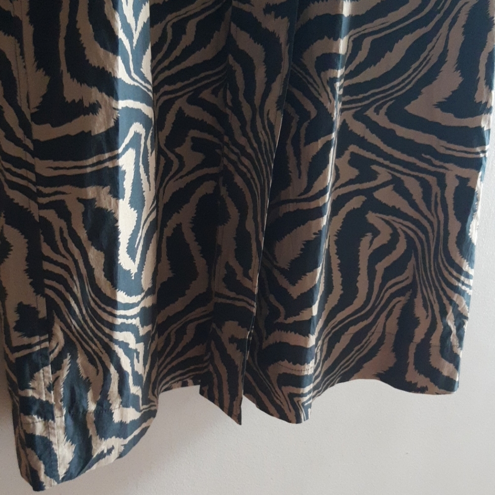 Ganni Zebra Print Cotton Dress - Picture 6 of 14